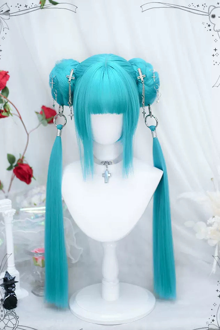 Emerald Sweet Lolita Marble Head with Ponytail Wigs