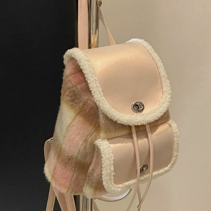 Sac à dos en cuir pelucheux Kitty - Lovesickdoe