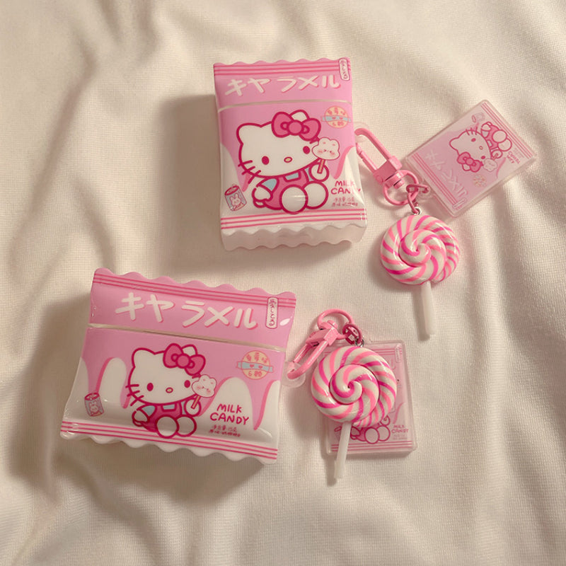 Pinke Kitty Candy Airpods-Hülle - Lovesickdoe