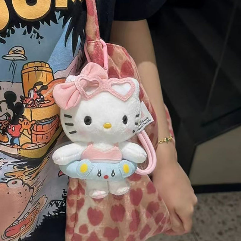 Porte-clés pendentif en forme de poupée chaton mignon KI679