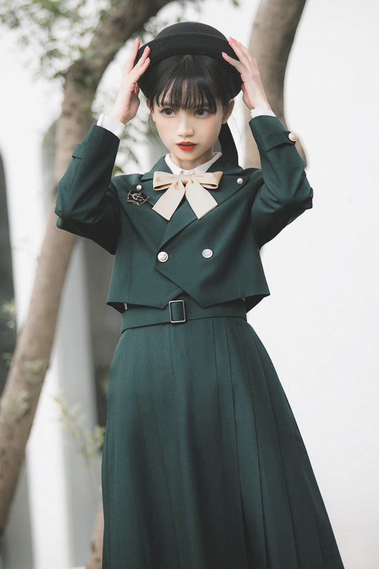 Emerald Artemis Sweet College Style Elegant Lolita Jumper Gown