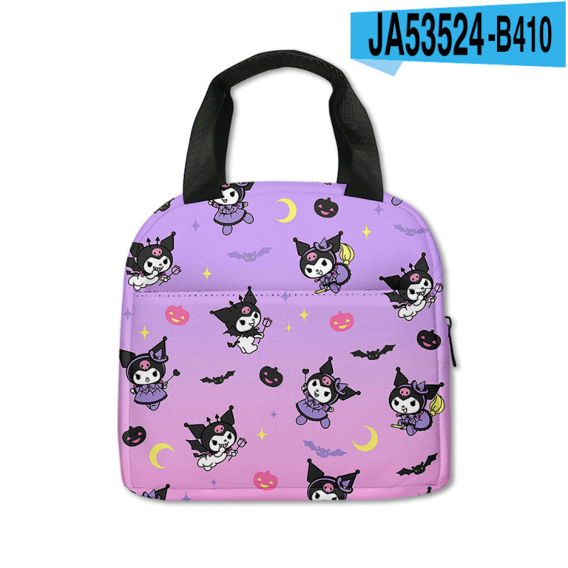 Sac de pique-nique imprimé Kawaii Kuro KI600