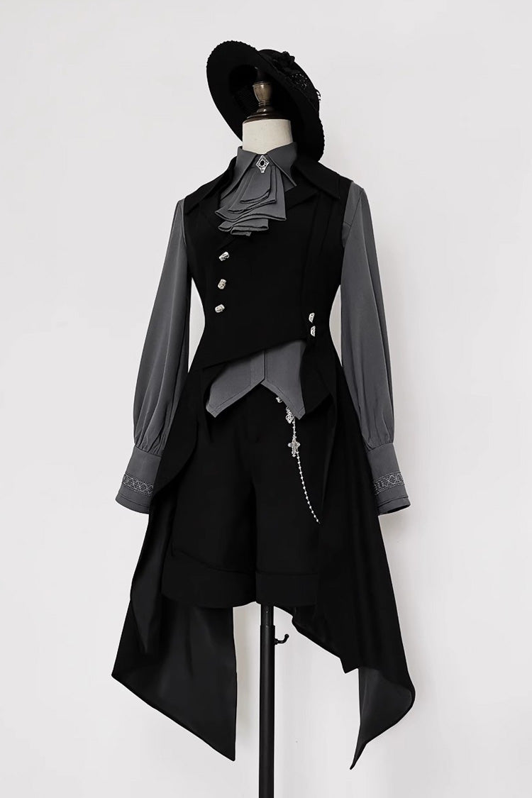Ash-Burned Long Vest for Women - Ouji Style - Gothic Edge