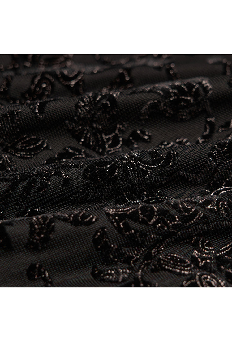 Velvet Flare Pants with Front Decals for Plus Size - Gothic Edge