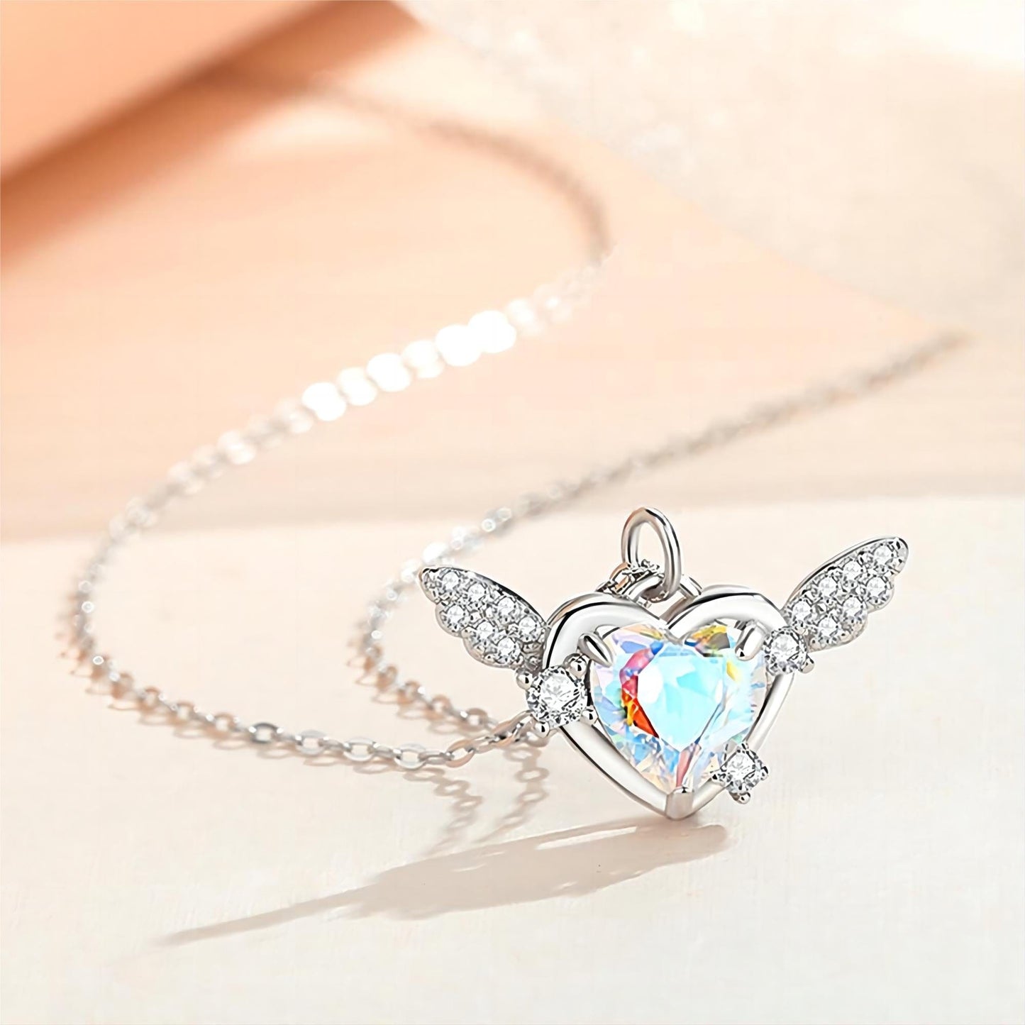 Sweet Heart Wings Necklace