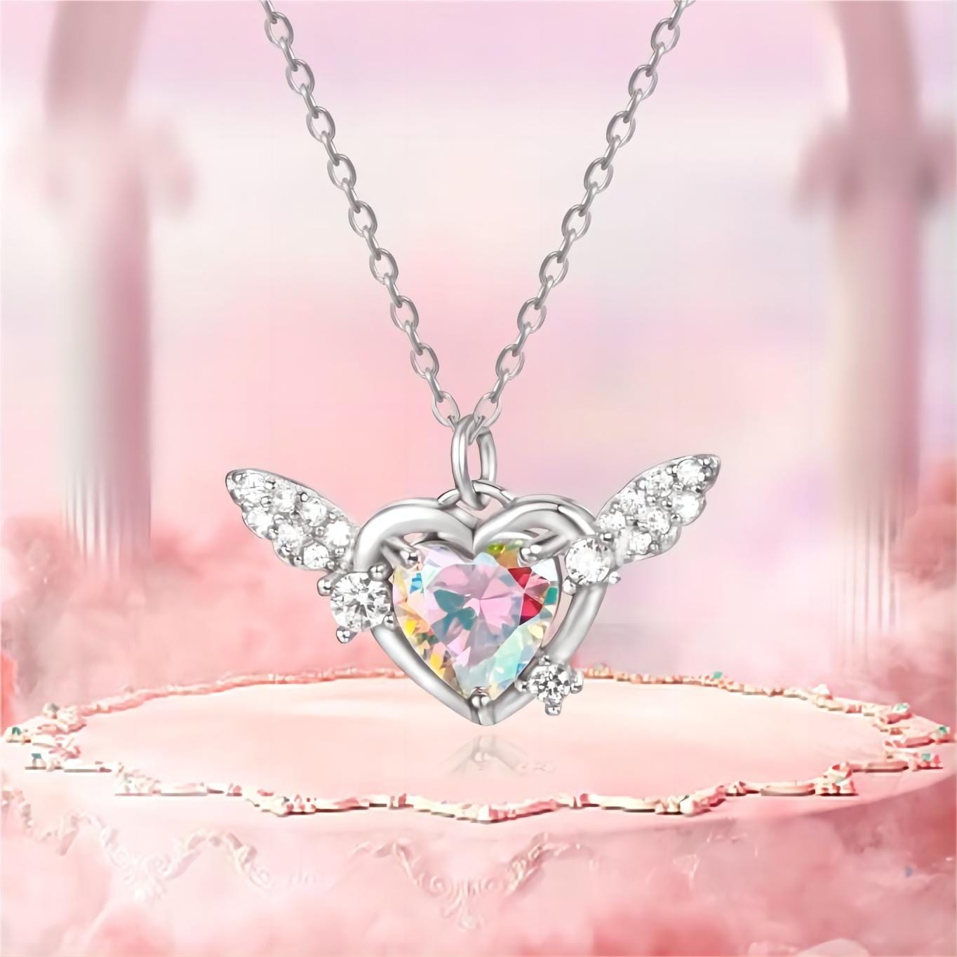 Sweet Heart Wings Necklace