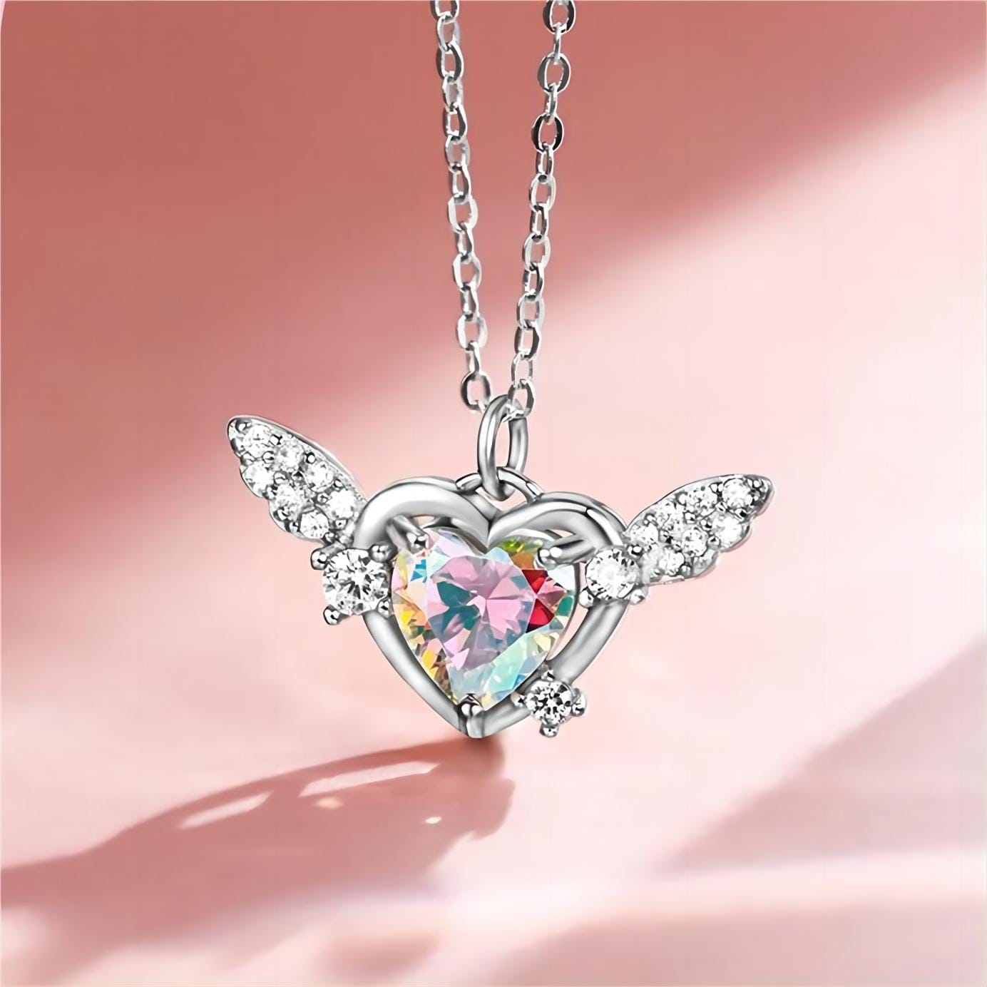 Sweet Heart Wings Necklace