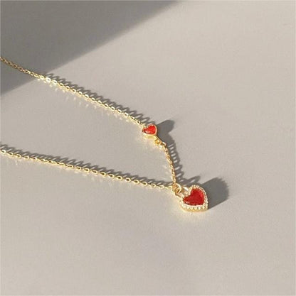 Trendy Lock And Key Heart Necklace