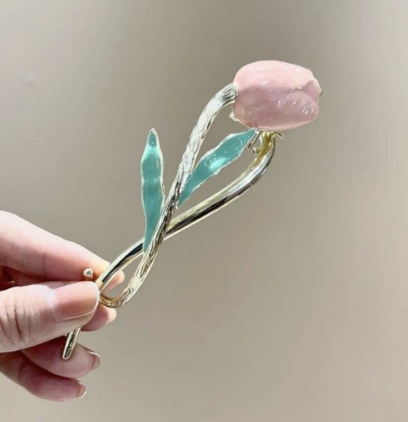Dainty Floral Hair Claw Clip - claws, coquette, hair, hair accessories, hair claw Kawaii Babe