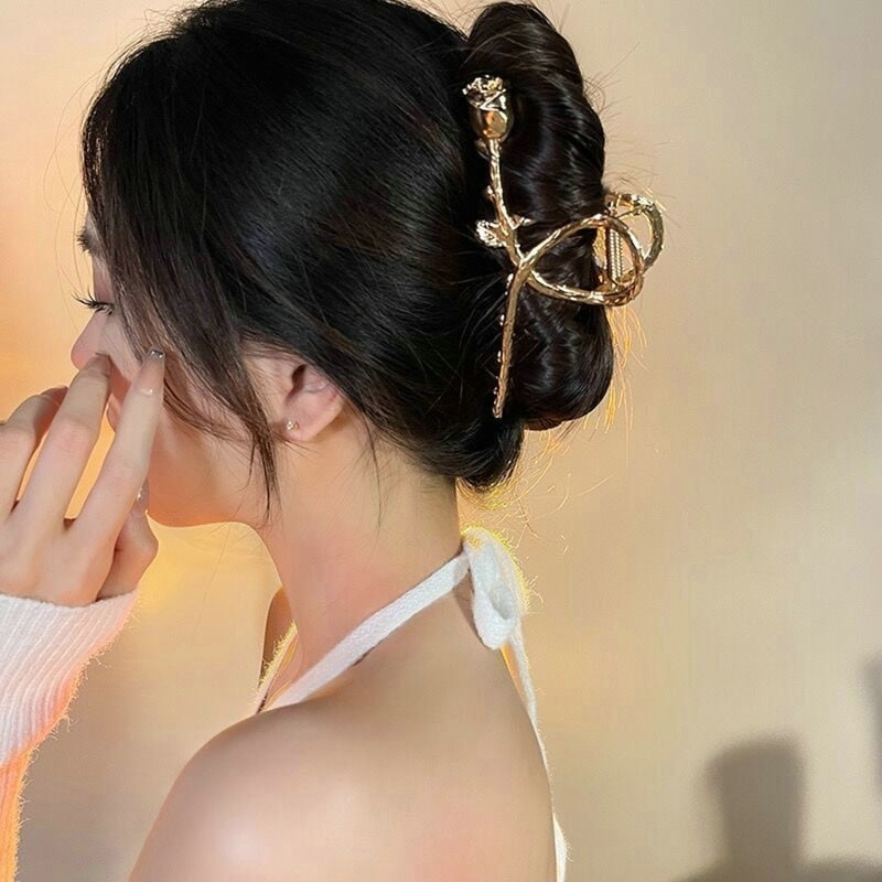 Dainty Floral Hair Claw Clip - claws, coquette, hair, hair accessories, hair claw Kawaii Babe