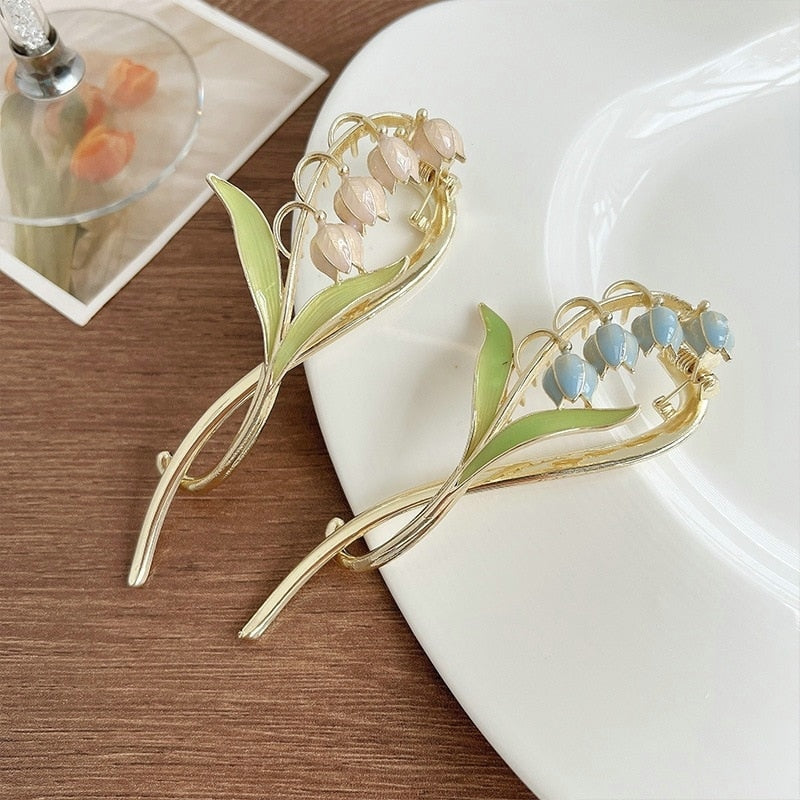 Dainty Floral Hair Claw Clip - claws, coquette, hair, hair accessories, hair claw Kawaii Babe