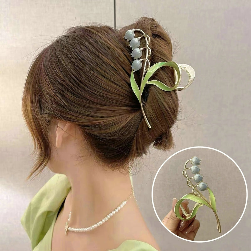 Dainty Floral Hair Claw Clip - claws, coquette, hair, hair accessories, hair claw Kawaii Babe