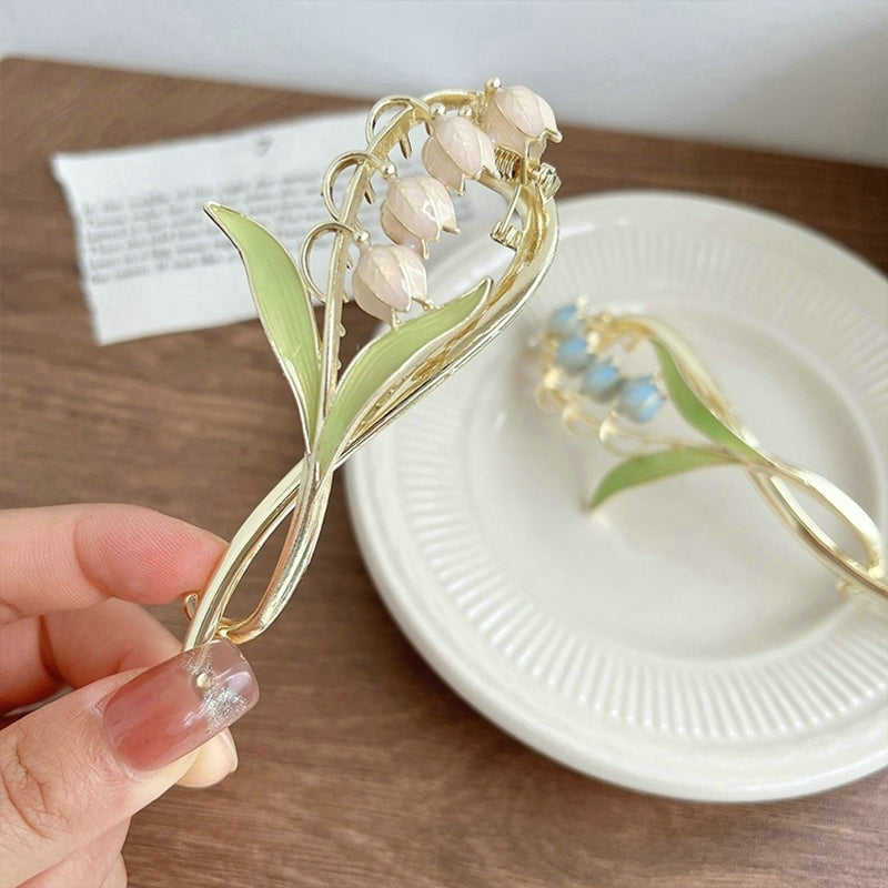 Dainty Floral Hair Claw Clip - claws, coquette, hair, hair accessories, hair claw Kawaii Babe