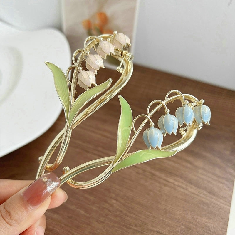 Dainty Floral Hair Claw Clip - claws, coquette, hair, hair accessories, hair claw Kawaii Babe