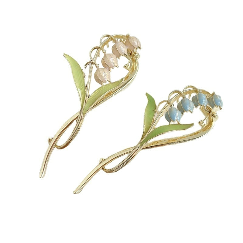 Dainty Floral Hair Claw Clip - claws, coquette, hair, hair accessories, hair claw Kawaii Babe