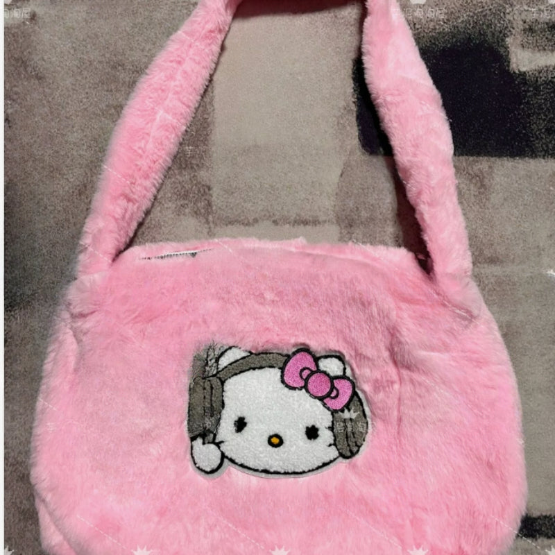 Sac à main en peluche Pink Kitty KI310