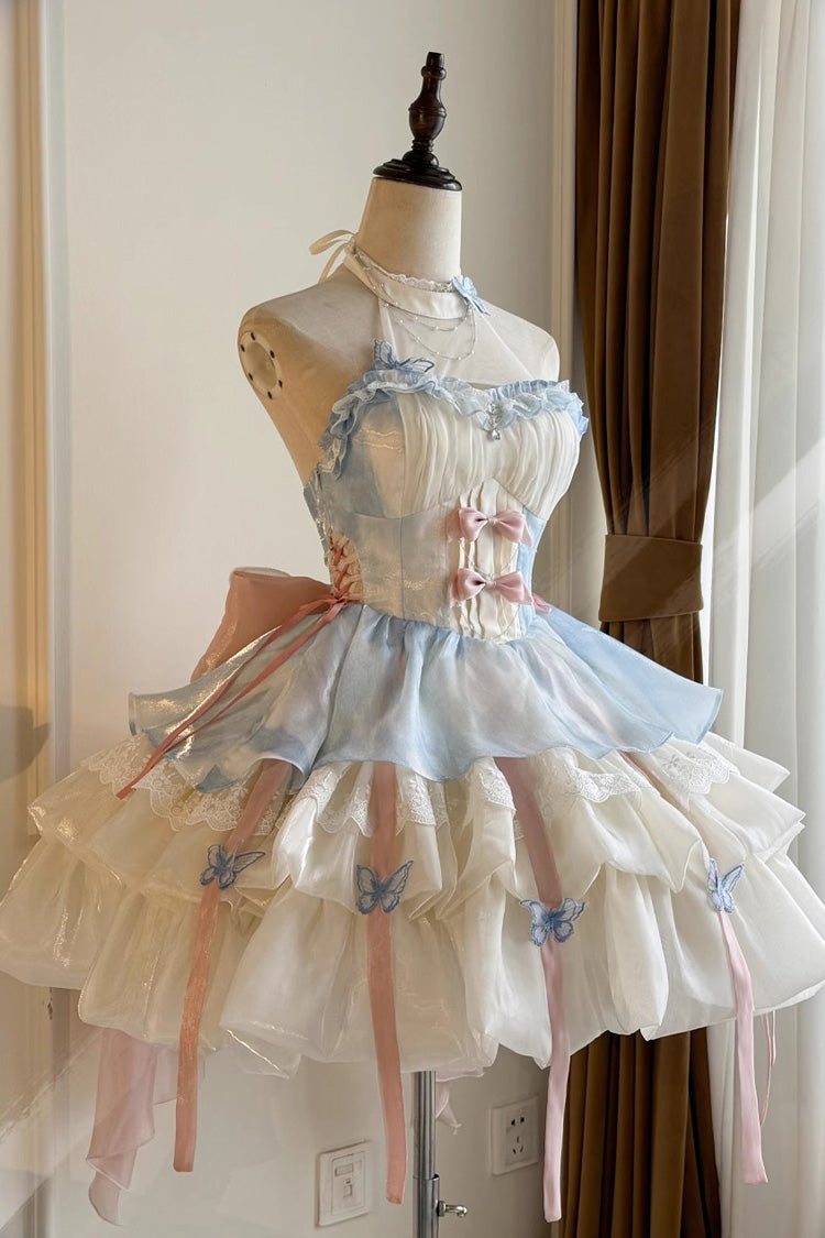 Divine Vow Sleeveless Multi-Ruffle Elegant Princess Lolita Gown - 3 Colors