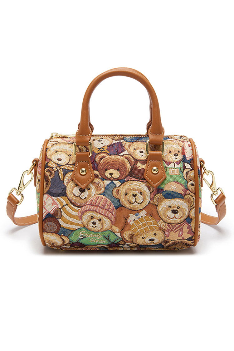Casual Sweet Lolita Shoulder Bag with Bear Print in 5 Colors