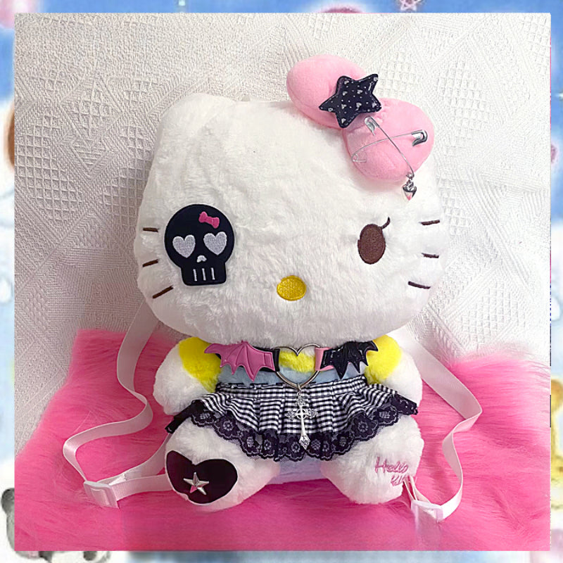 Y2K Kitty Bow Star Backpack KI509