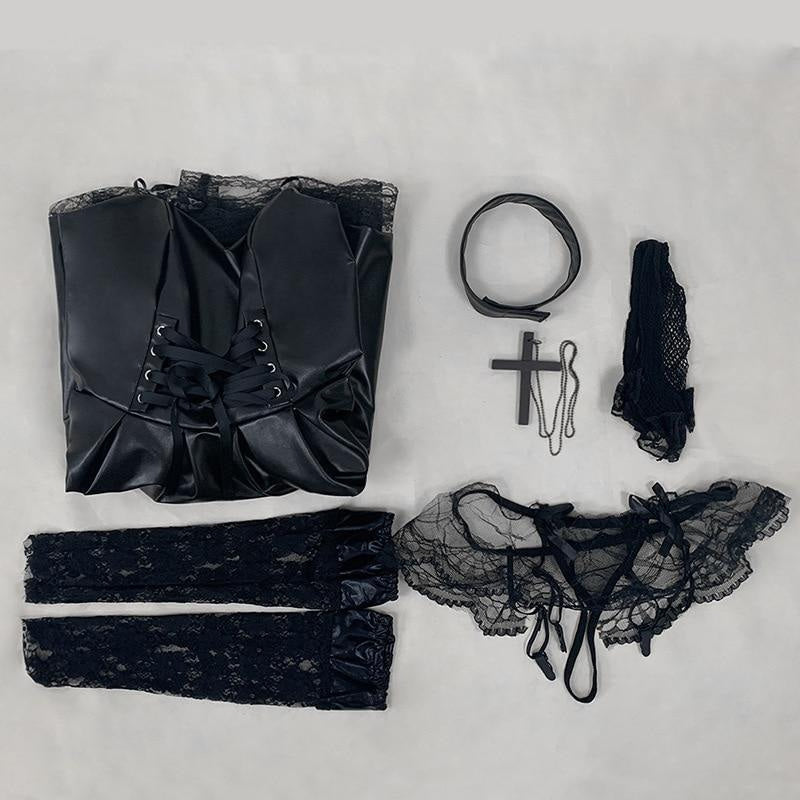 Death note misa amane cosplay set - black - cospalyer - cosplay - death note
