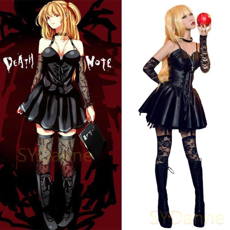 Death note misa amane cosplay set - black - cospalyer - cosplay - death note