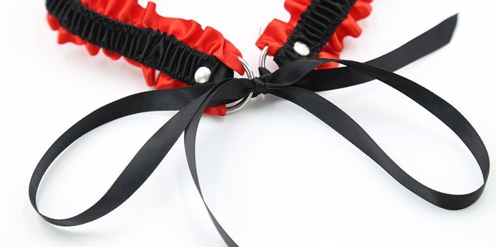 Diamond Embellished Cuff & Collar Set - handcuffs