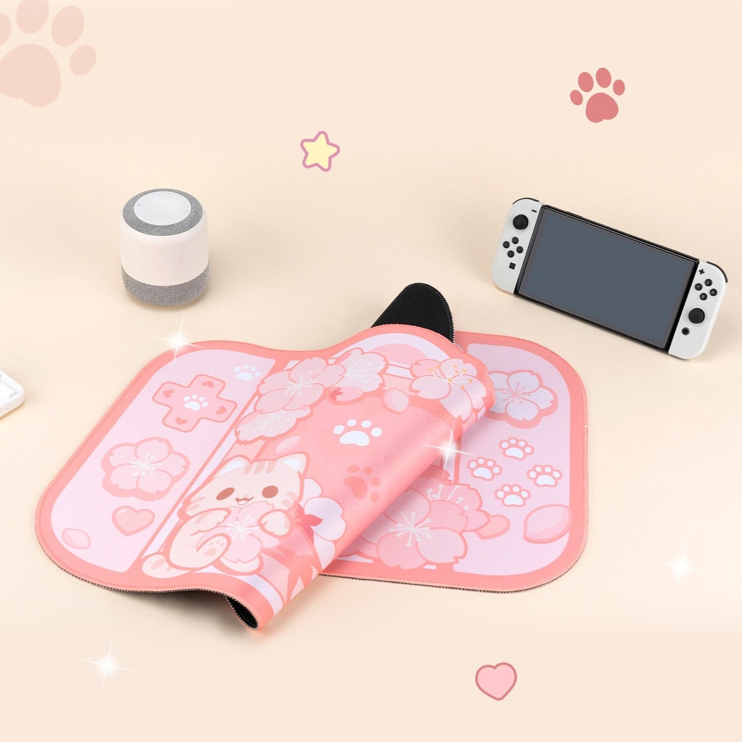 Dreamy bunny mousepad - desk - pad - gaming - kawaii - mouse