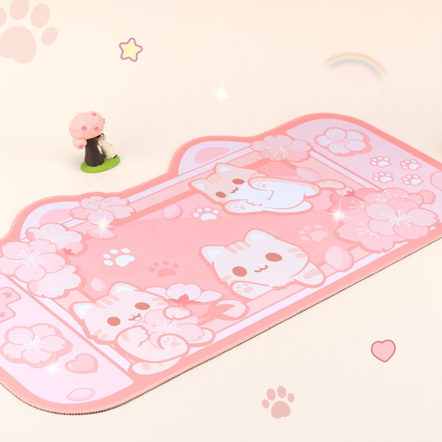 Dreamy bunny mousepad - desk - pad - gaming - kawaii - mouse