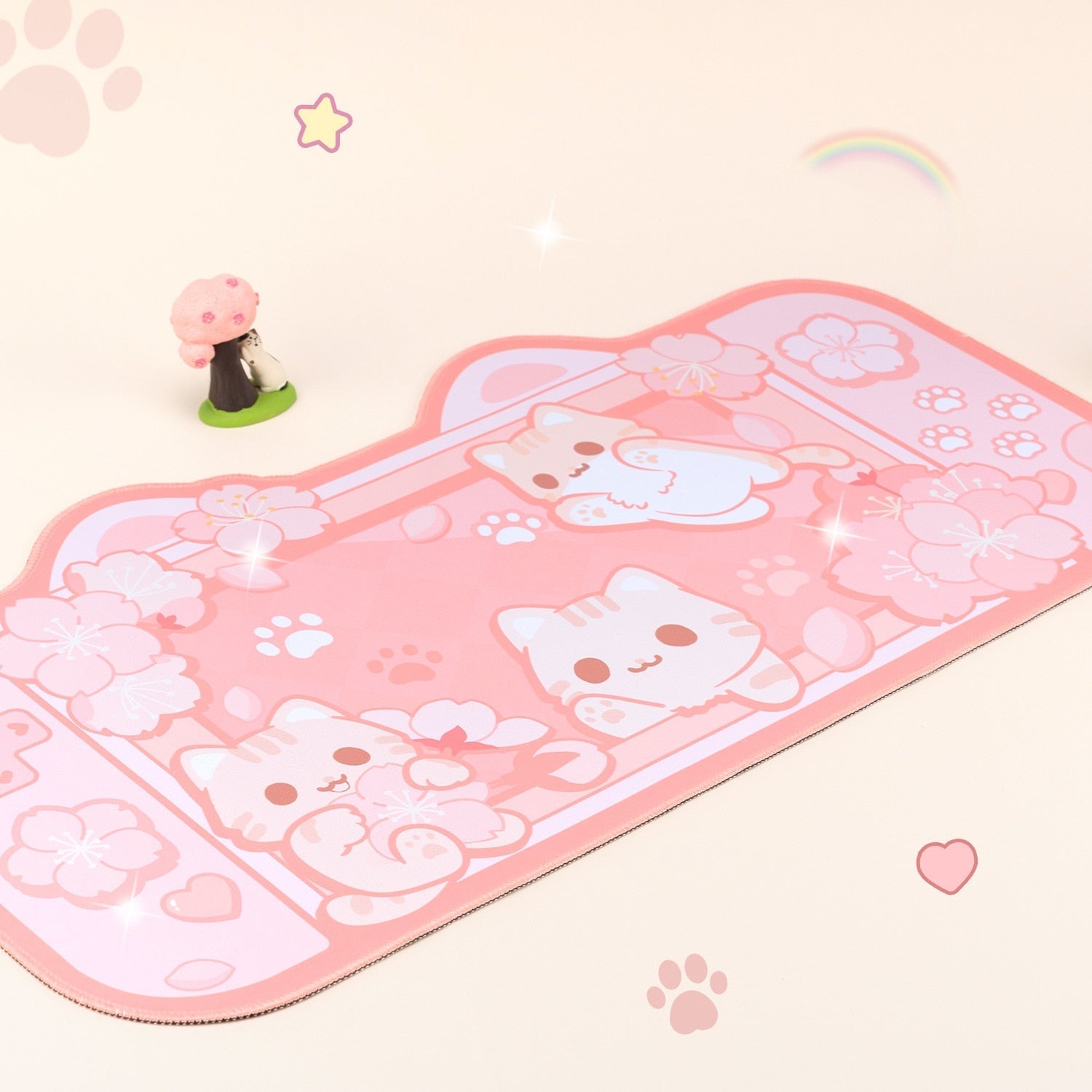 Dreamy bunny mousepad - desk - pad - gaming - kawaii - mouse