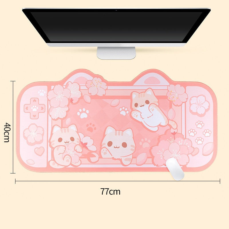 Dreamy bunny mousepad - desk - pad - gaming - kawaii - mouse