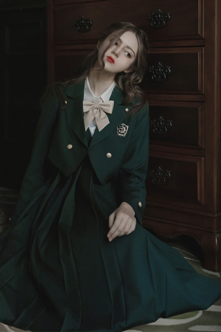Emerald Artemis Sweet College Style Elegant Lolita Jumper Gown