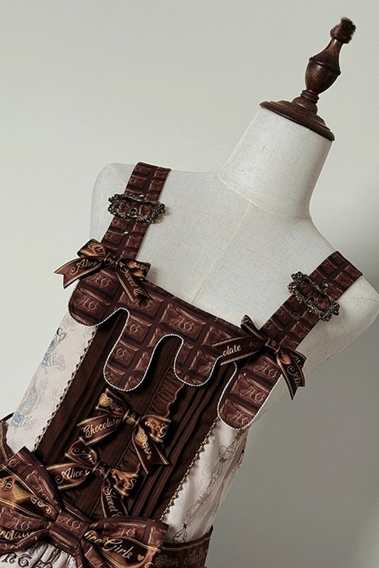 Asymmetric Sweet Lolita Strap Dress with Ruffle Side Cardigan