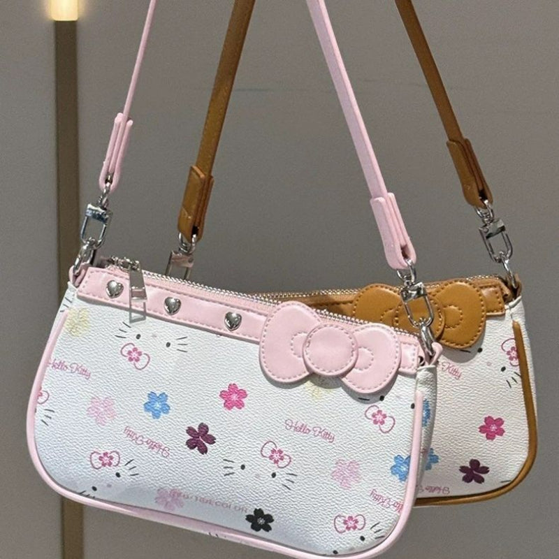 Sac à main à nœud fleuri Sweet Kitty KI658