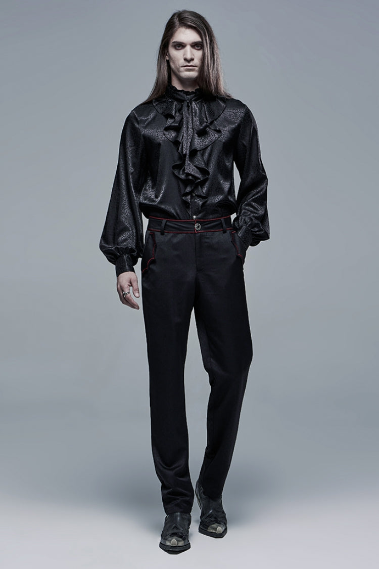 Men's Gothic Pants with Bat Pocket Decoration in 2 Colors