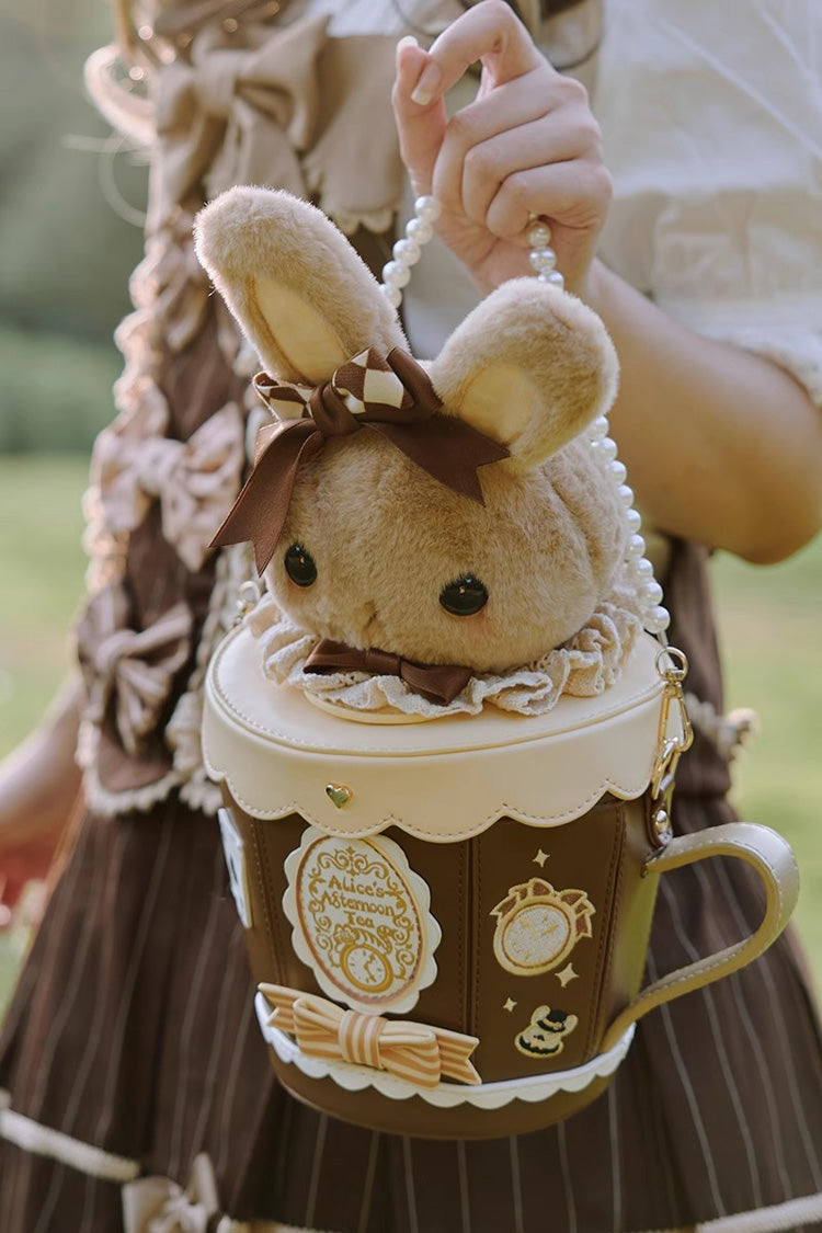 Adorable Teacup Bunny Bow Crossbody - Sweet Lolita Bag in 5 Hues