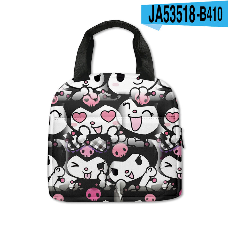 Sac de pique-nique imprimé Kawaii Kuro KI600