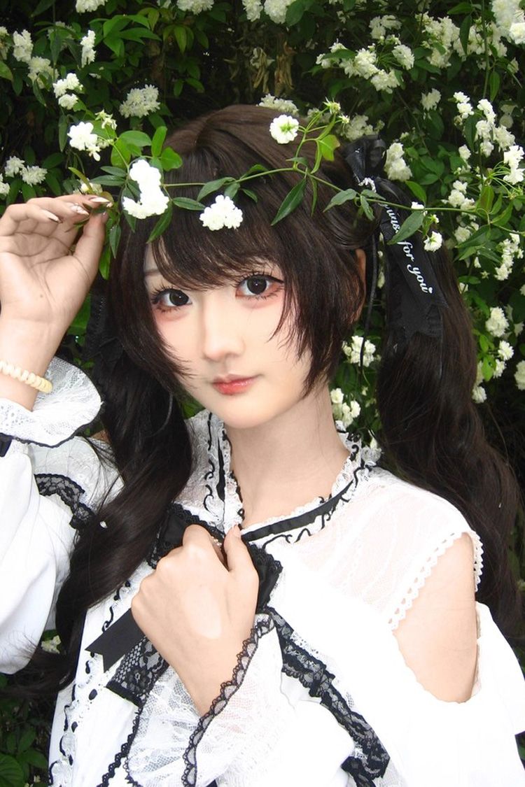 Twin Tail Curly Lolita Wig with Bangs