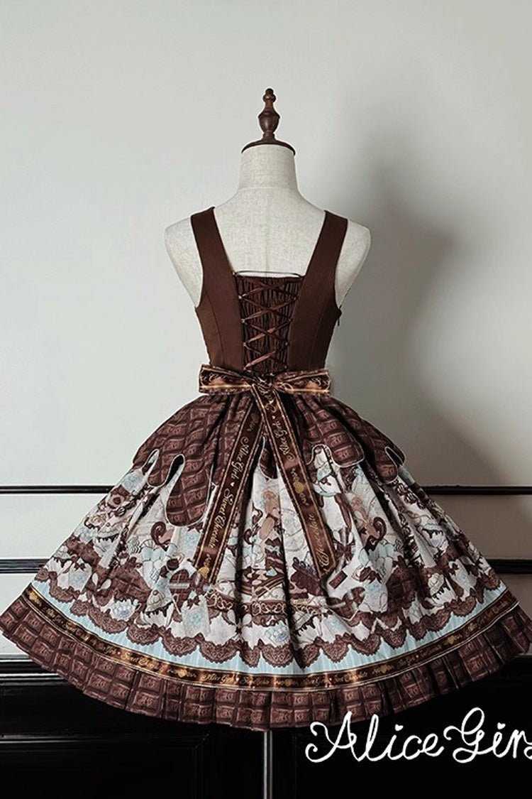 Sweet Lolita JSK Dress with Bowknot and Print