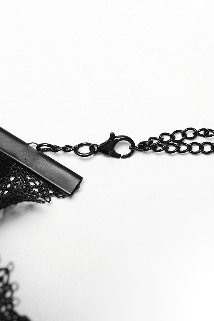 Women's Gorgeous Gothic Choker with Beaded Cross Accent