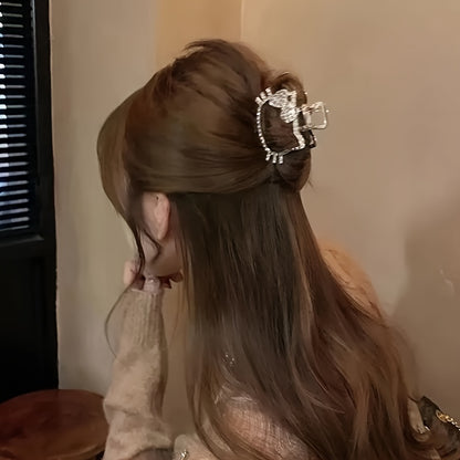 Kitty Single Piece Rhinestone Hair Claw