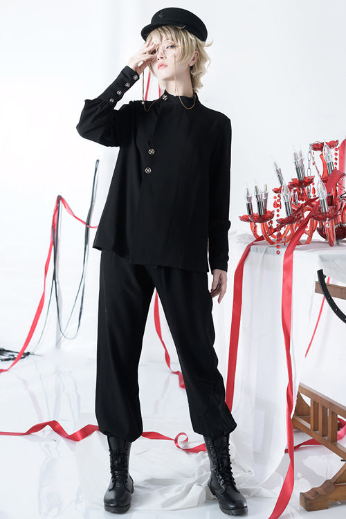 Star-Embroidered Ouji Blouse - Chronicles Edition - Gothic Edge