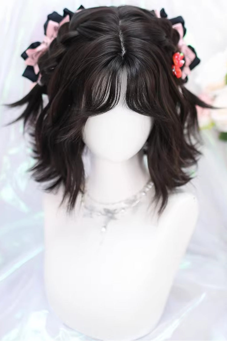 Special Curtain Bangs Short Wavy Wig