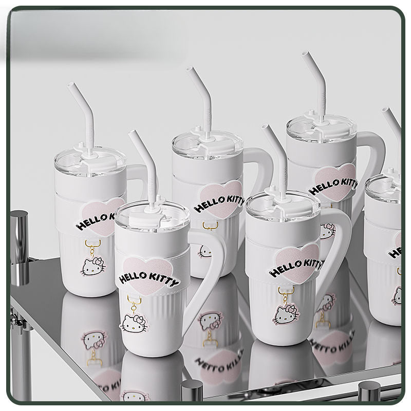 Niedliche Kitty Thermos Doppel-Trinkbecher KI543