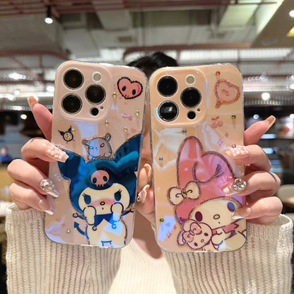 Coque de téléphone à strass de dessin animé KI490