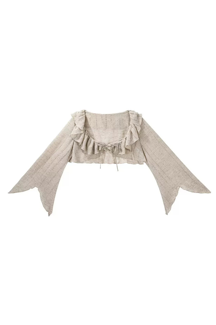 Chocolate Printed Asymmetric Punk JSK Set - Dune Traveler