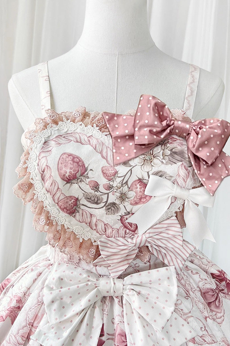 Cat Dessert House Print Ruffle Bow Lolita JSK Set