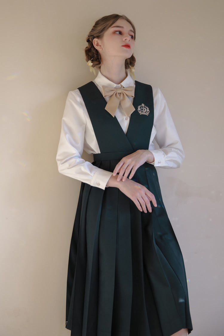 Emerald Artemis Sweet College Style Elegant Lolita Jumper Gown