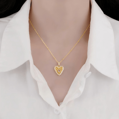 Elegant Braided Heart Necklace