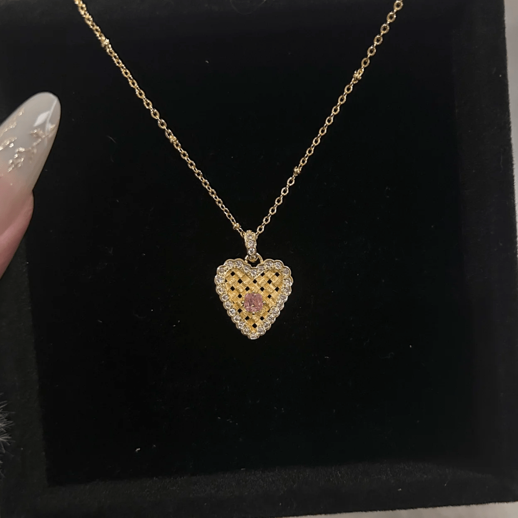 Elegant Braided Heart Necklace