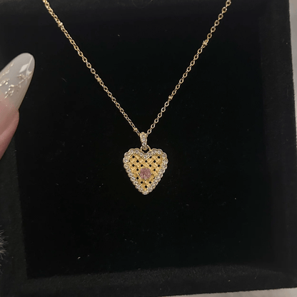 Elegant Braided Heart Necklace